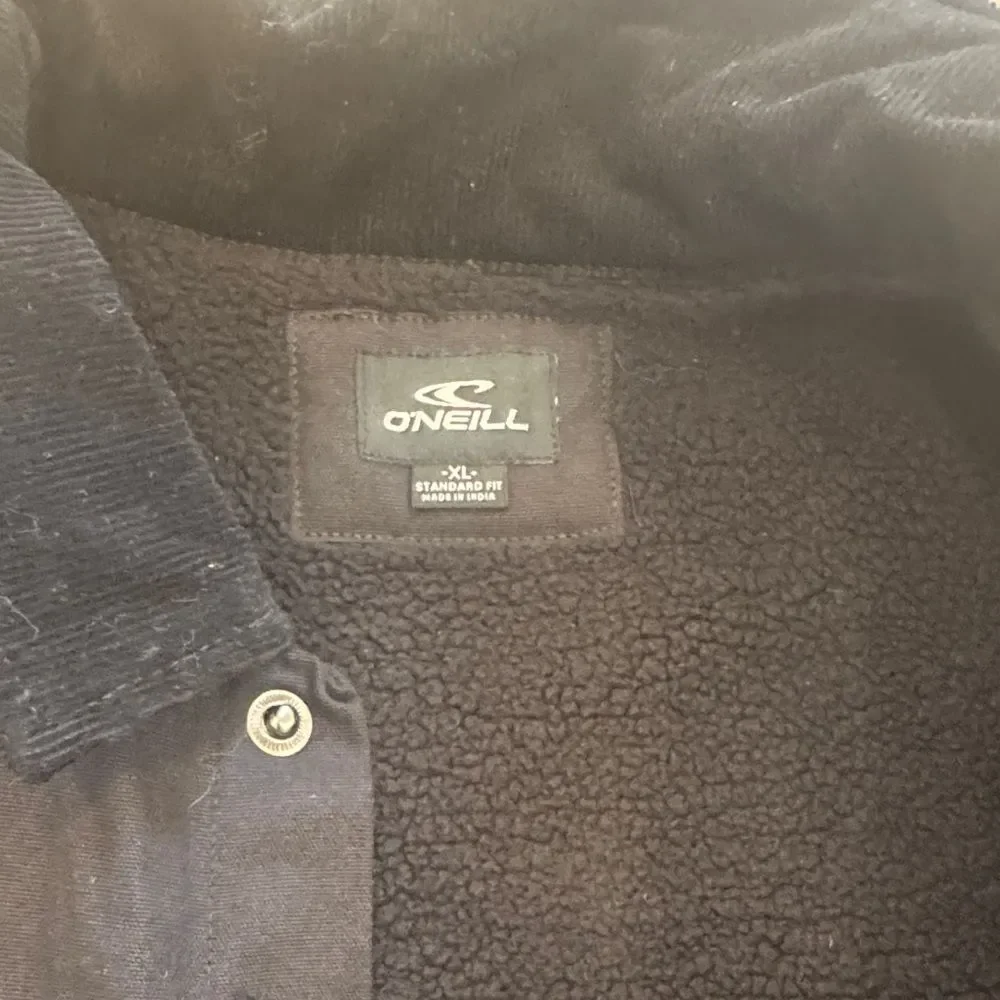 O'Neill Men's Black high pile Lined barn jacket